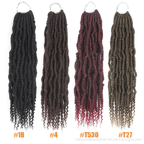 Bomb Twist Hair 18 inch Ombre Color bomb twist passion spring twist hair Crochet Braids Hair For Women
